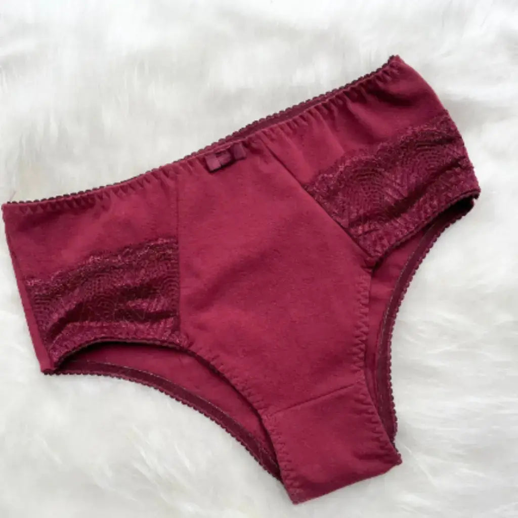 Kit com 5 Calcinha Algodão Conforto Cinta Renda Alta